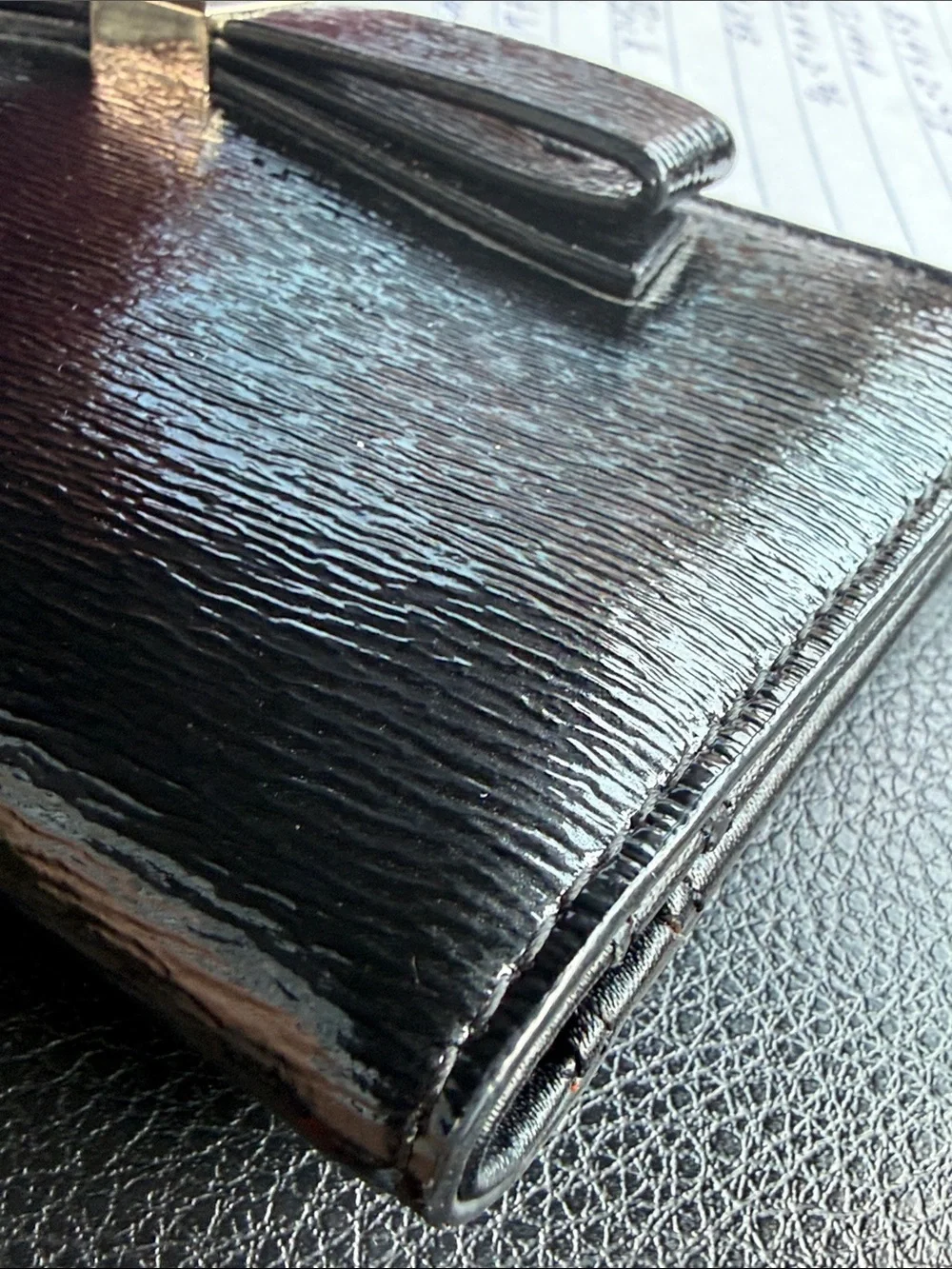 Kate Spade Stacy Wallet Black Patent Leather